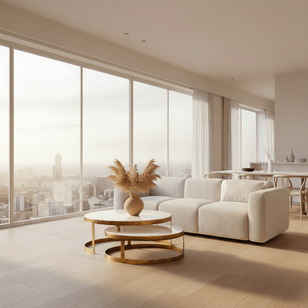 Fae Coffee Table styled in modern living space