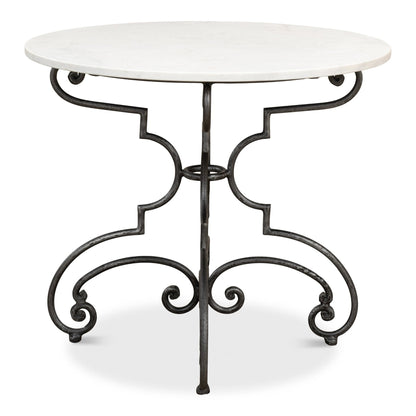 The French Iron And Marble Table – alternate angle