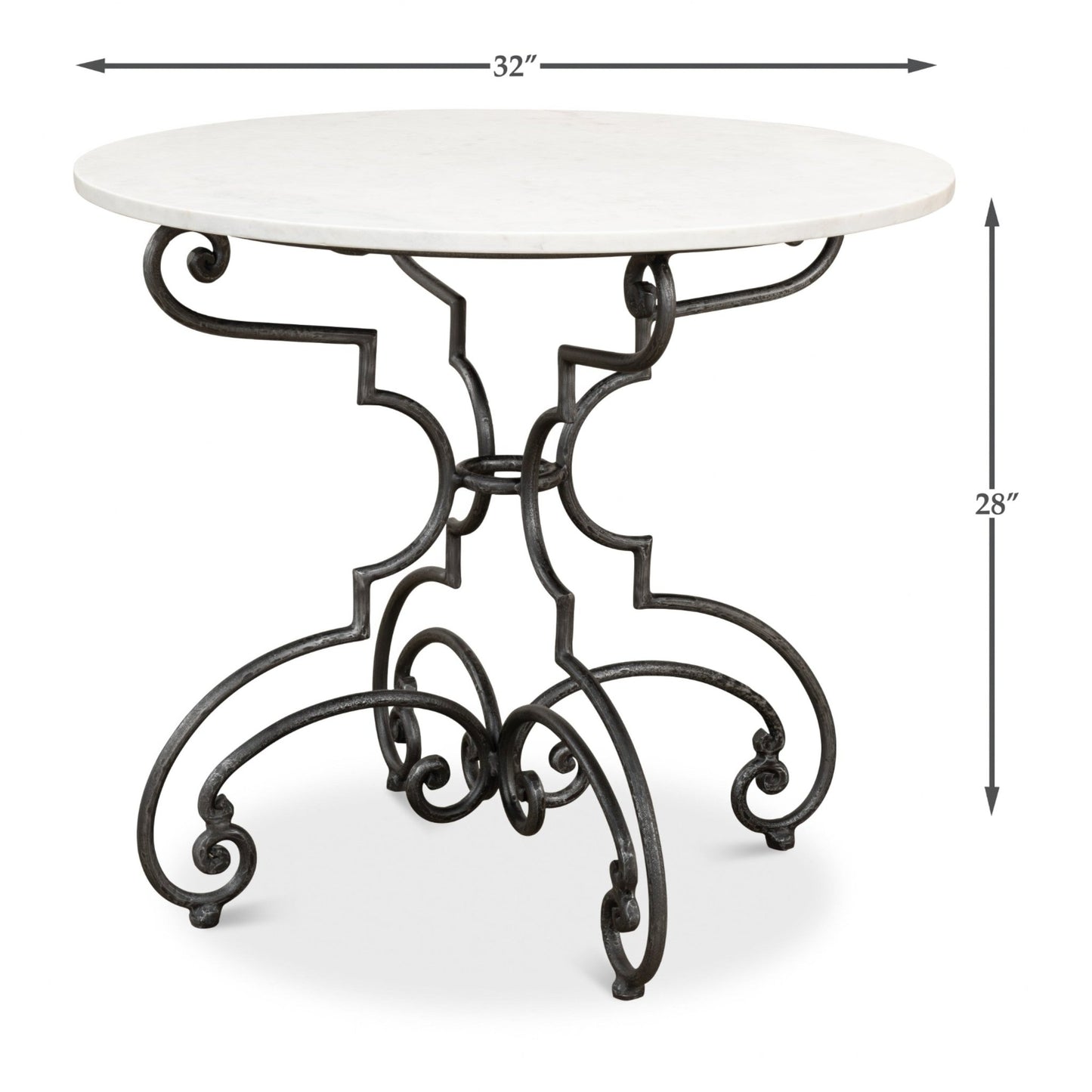 The French Iron And Marble Table – view 14