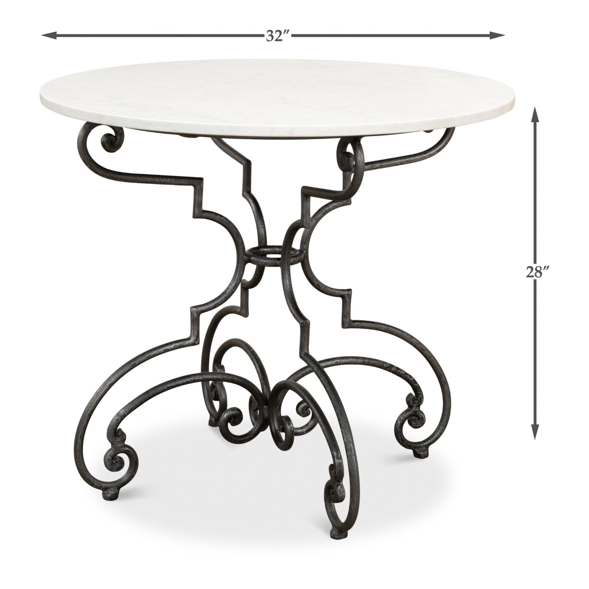 The French Iron And Marble Table – view 14