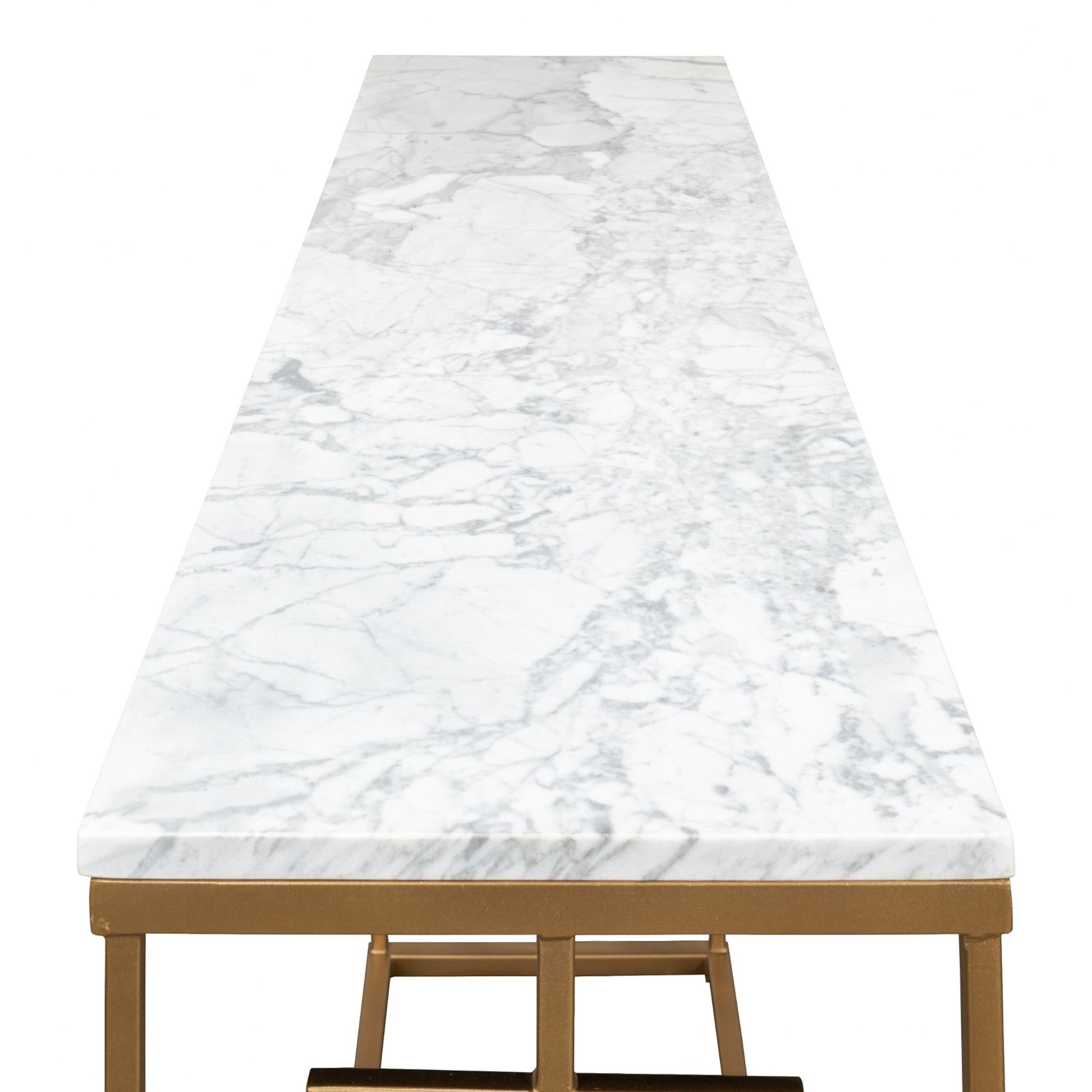 Brass Gate Console Table – view 8