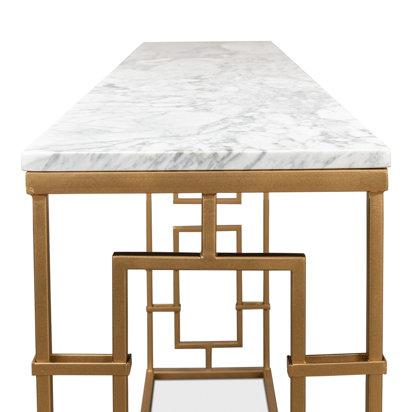 Brass Gate Console Table – view 6