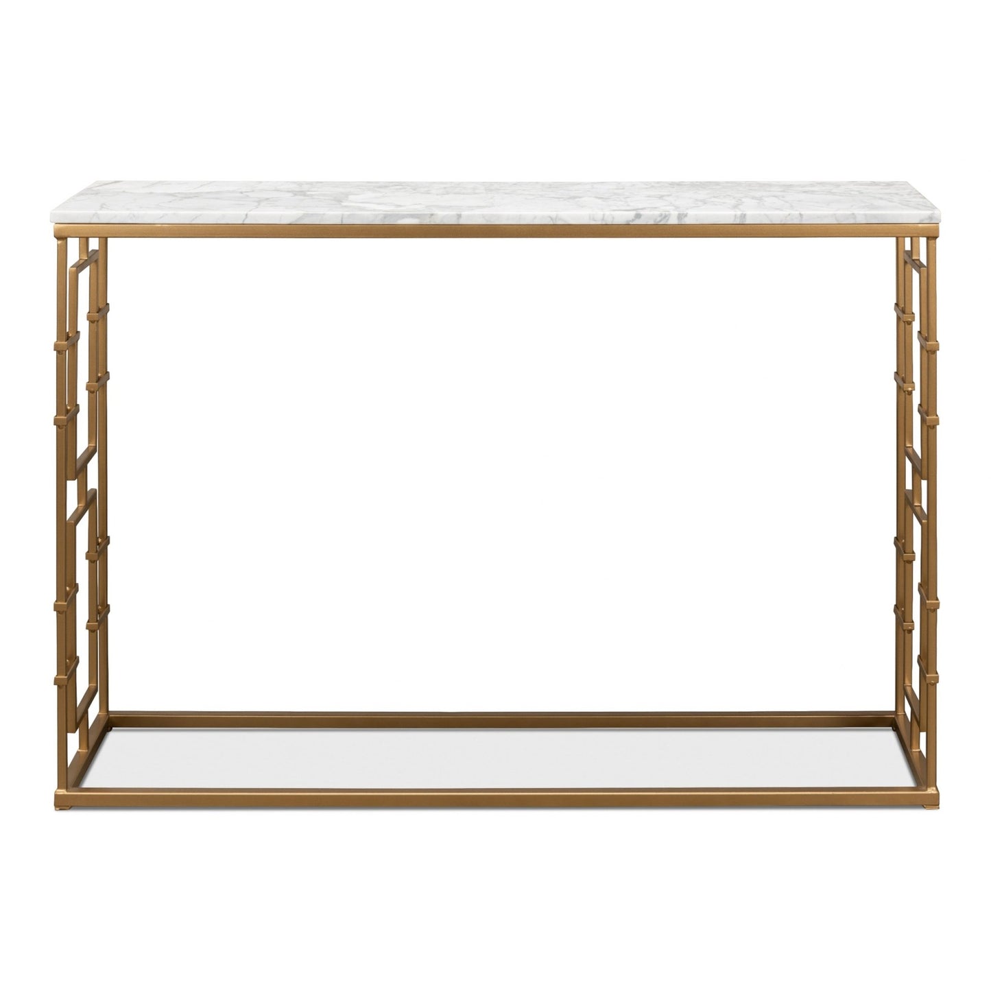 Brass Gate Console Table – view 5