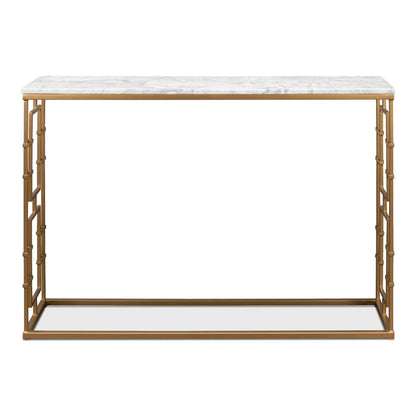 Brass Gate Console Table – view 5
