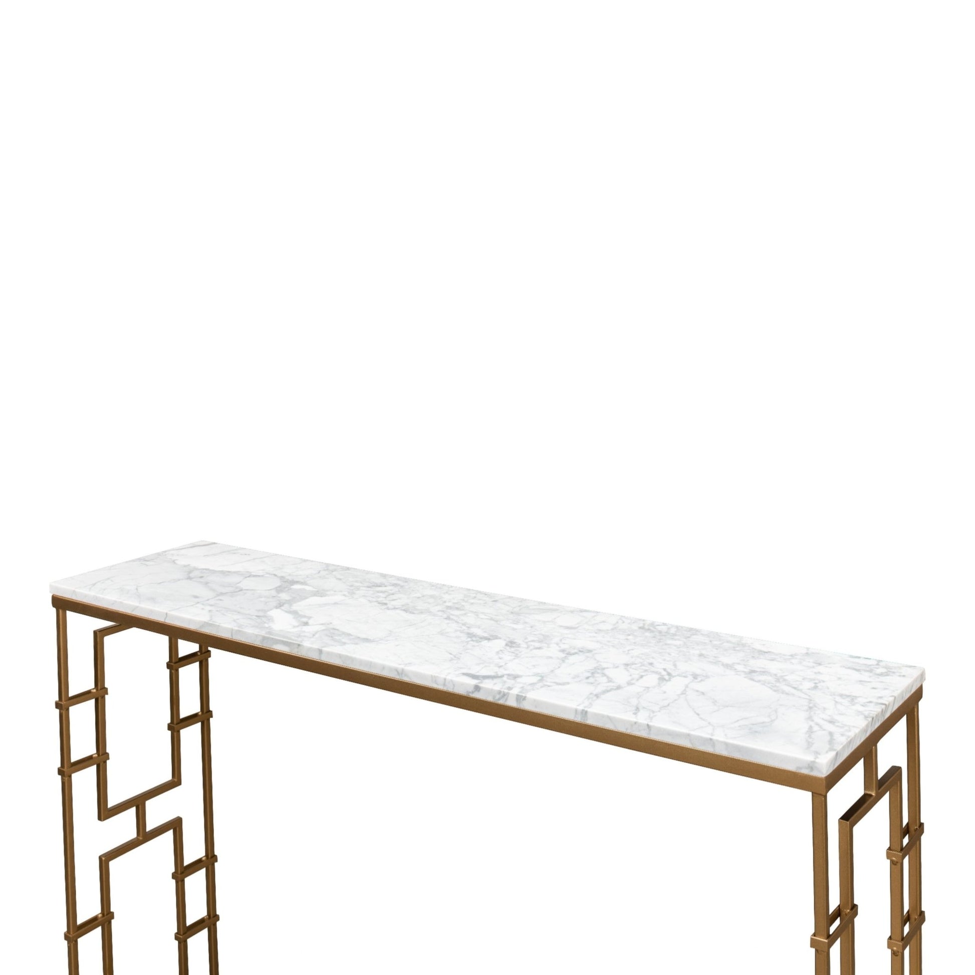 Brass Gate Console Table – view 9