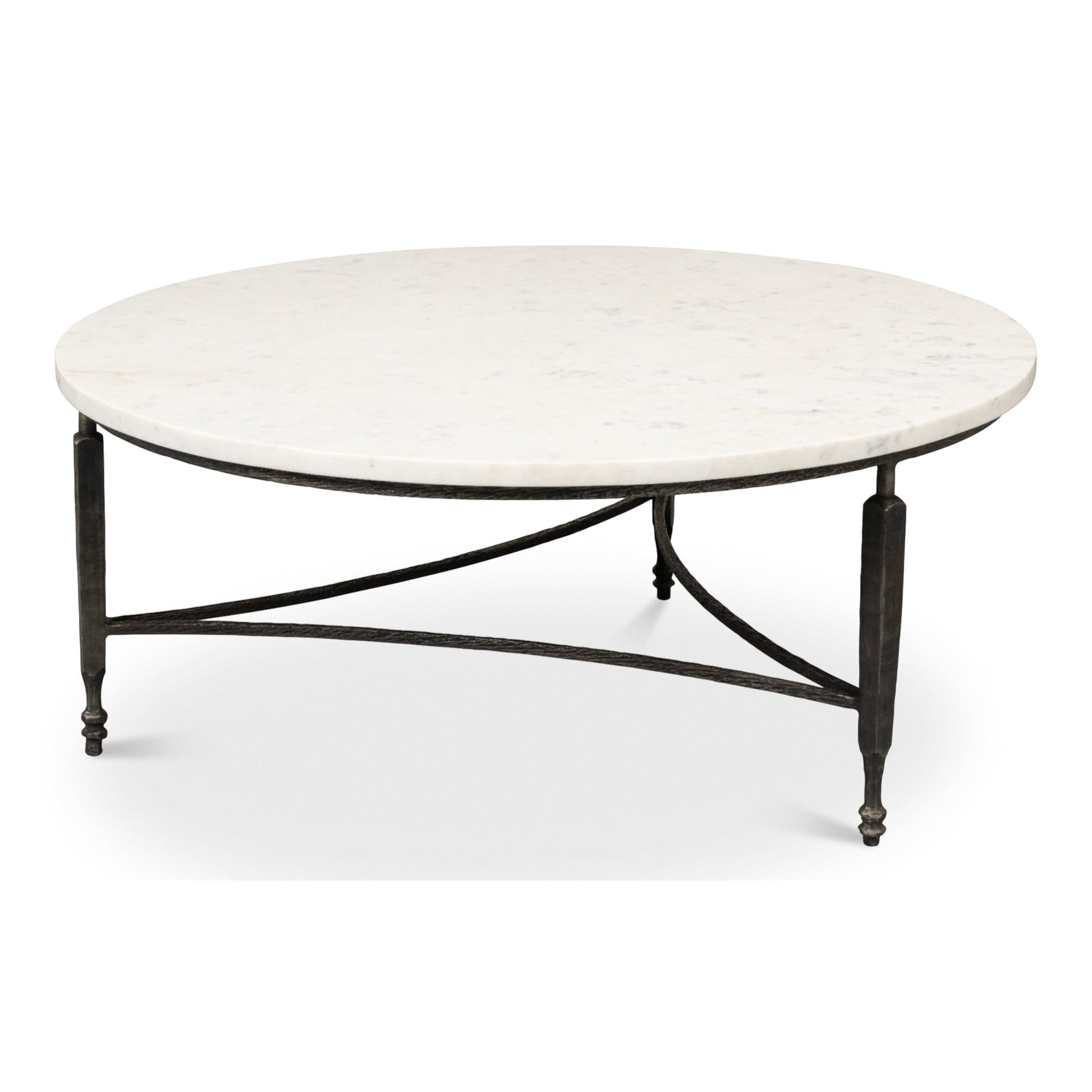 Mykos Round Coffee Table – side view