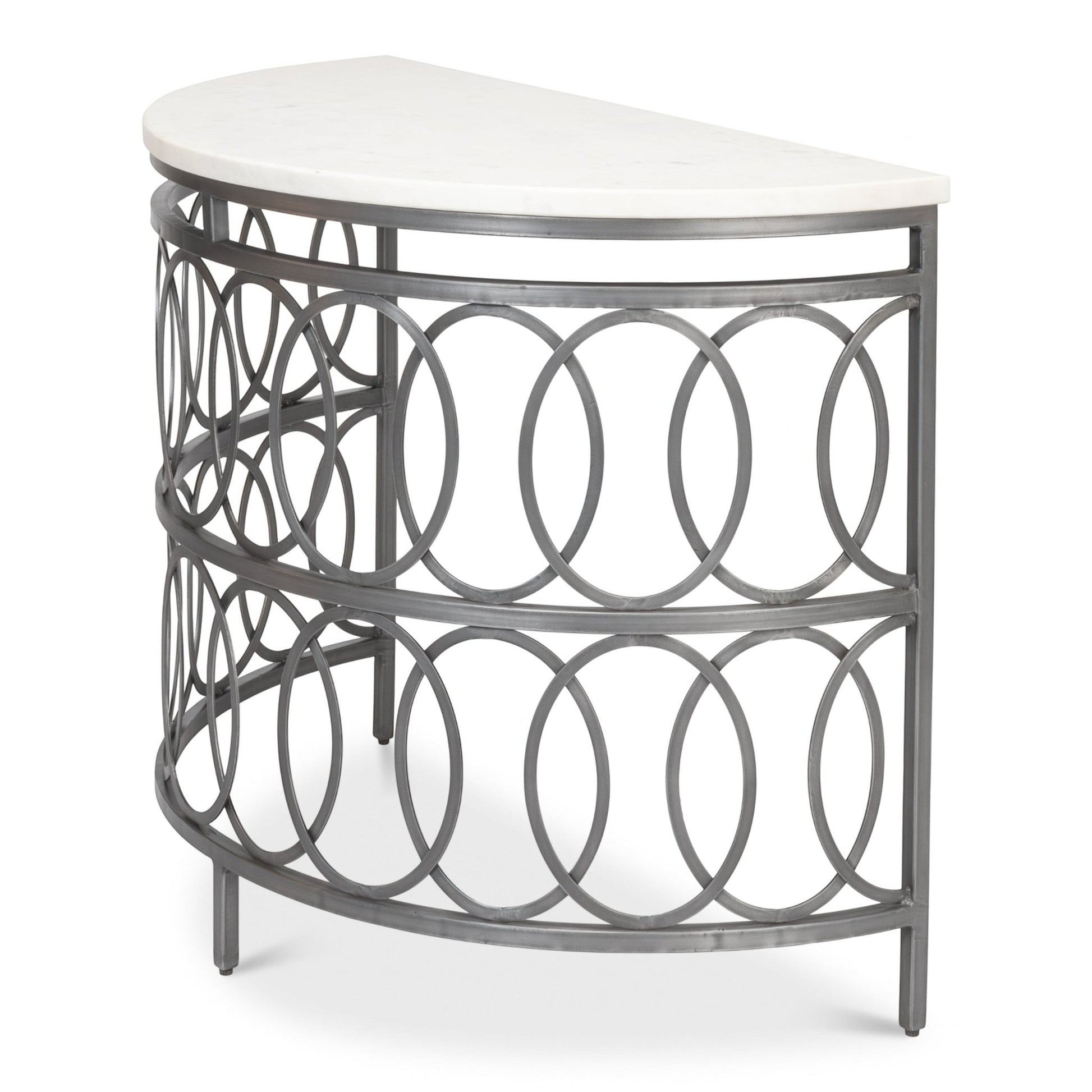 Olympia Demilune Table – side view