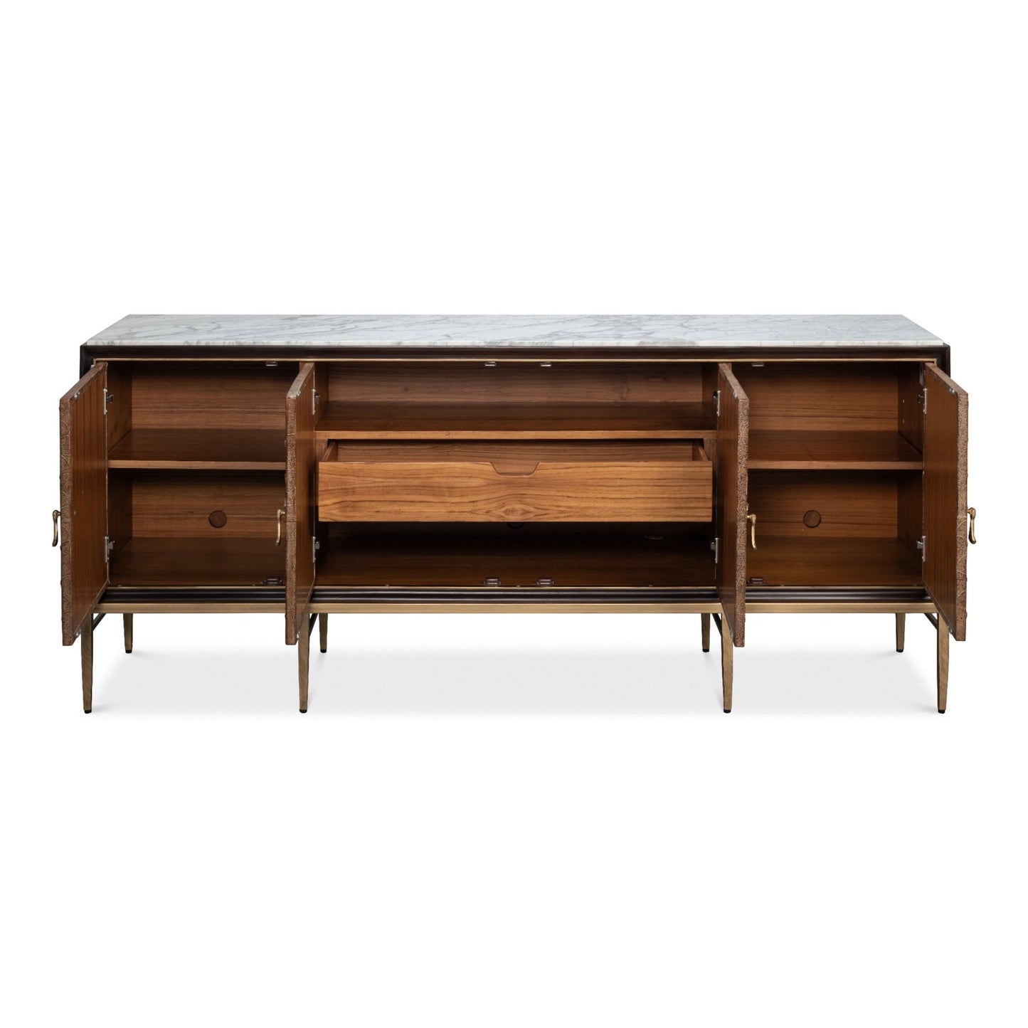 Palisade Shagreen Credenza – Open