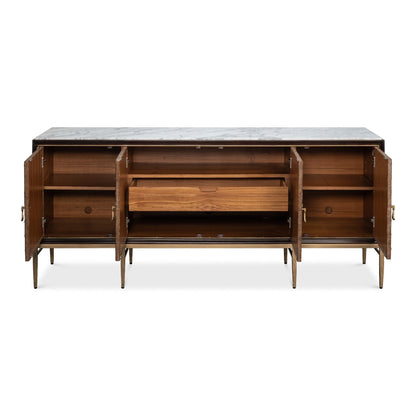 Palisade Shagreen Credenza – Open