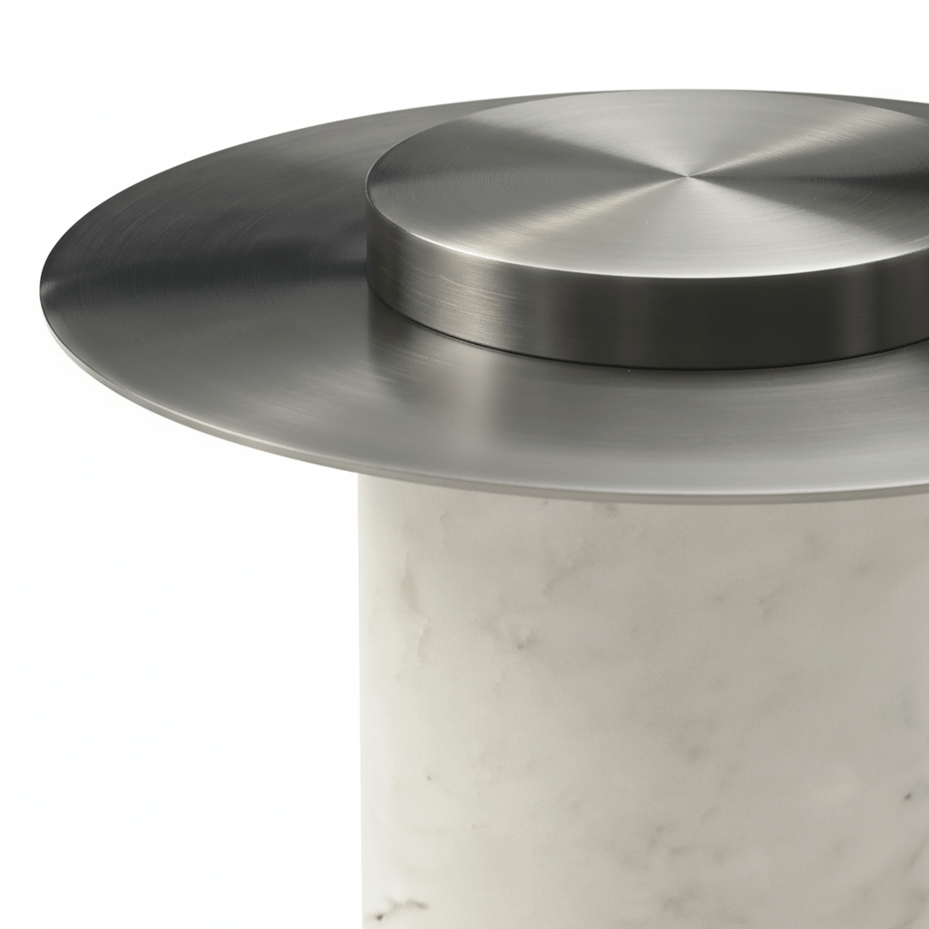 Aviana Side Table styled in modern living space