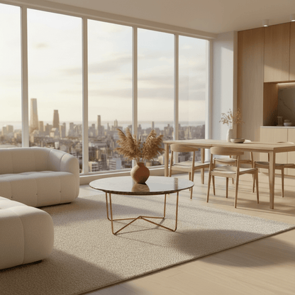 Bayley Coffee Table styled in modern living space