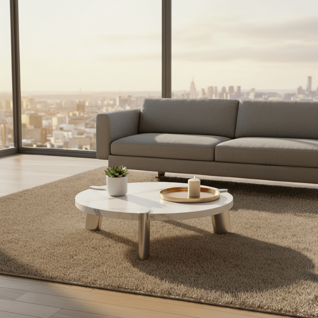 Mimeo Small Coffee Table styled in modern living space