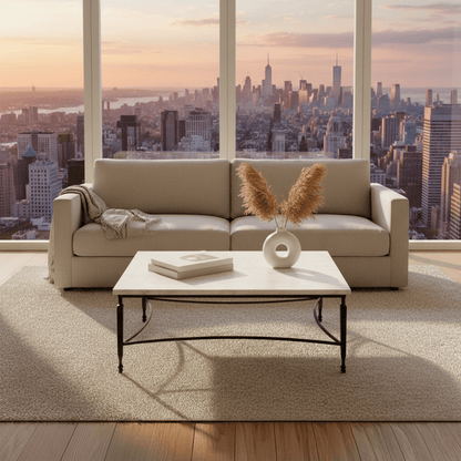 Mykos Square Coffee Table – coffee table by Sarreid Ltd