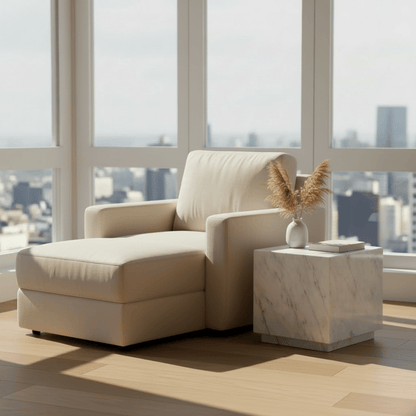 Iris Side Table styled in modern living space