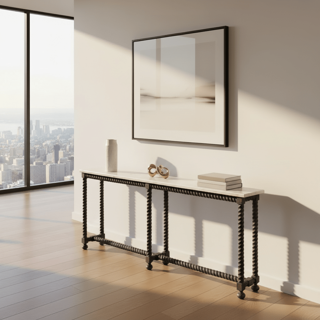 Barley Console Table – console table by Sarreid Ltd