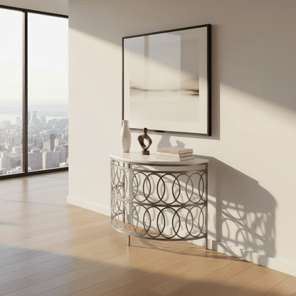 Olympia Demilune Table – table by Sarreid Ltd