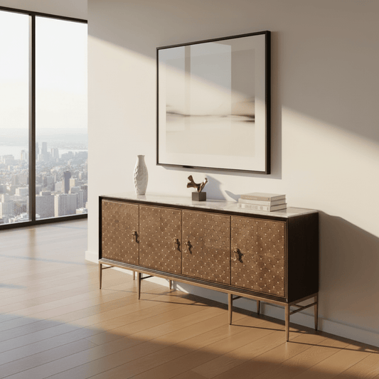 Palisade Shagreen Credenza – table