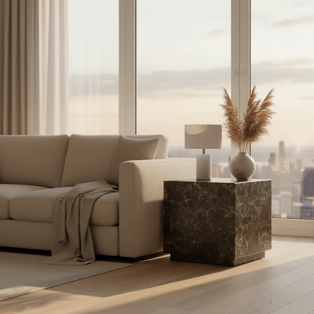 Iris Side Table – side table by Whiteline Modern Living