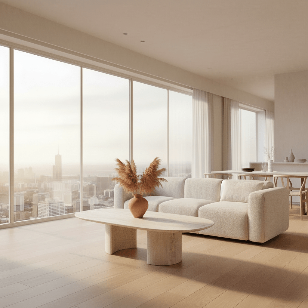 Petra Coffee Table styled in modern living space