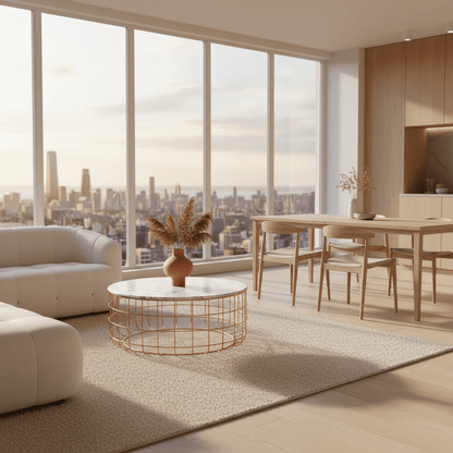 Violetta Coffee Table styled in modern living space