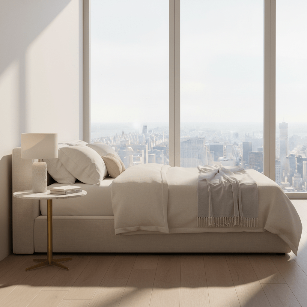 Diana End Table styled in modern living space