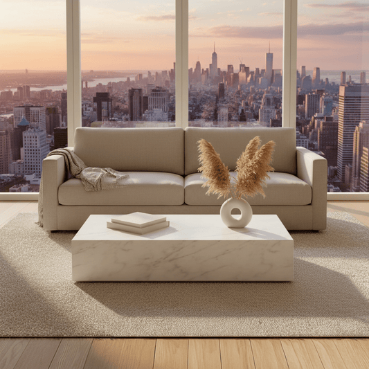 Cube Rectangular Coffee Table – coffee table by Whiteline Modern Living