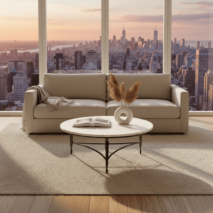 Mykos Round Coffee Table – coffee table by Sarreid Ltd