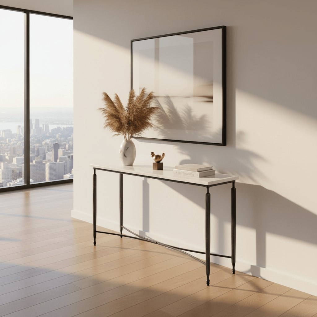 Mykos Console Table – console table by Sarreid Ltd
