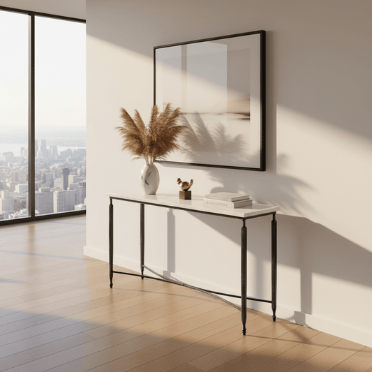 Mykos Console Table – console table by Sarreid Ltd