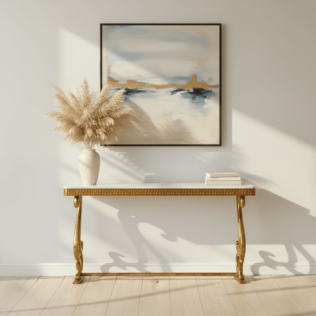 Emeline Console styled in modern living space